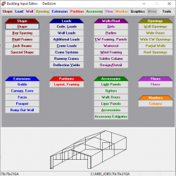 Main screen for Building Editor